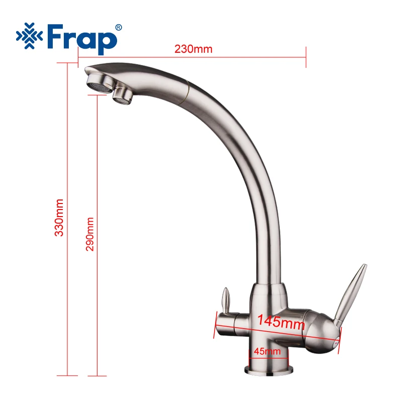 Новое поступление смеситель Frap для кухни с креплением на раковину вращение 180