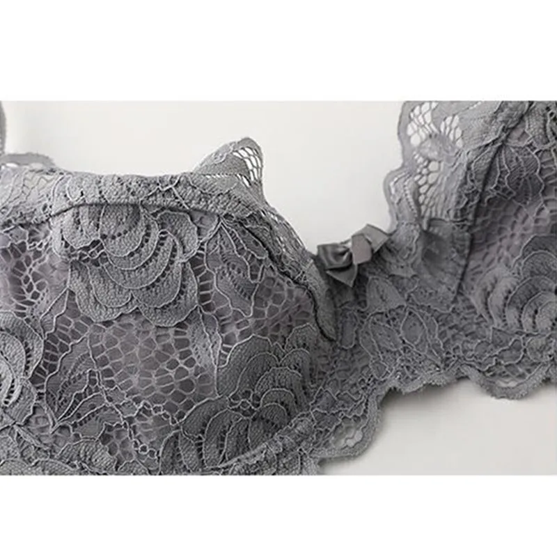 

Varsbaby women's sexy lace underwire underwear push up back closure bra sets