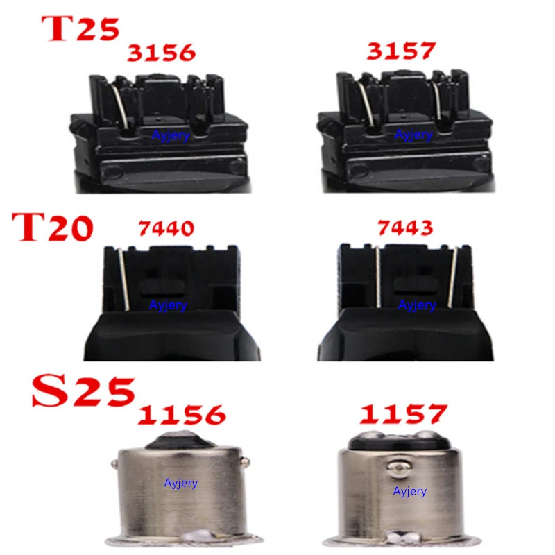 AYJERY! 2 шт. P27/5 Вт T25 3157 2835 42 SMD Светодиодные Автомобильные лампы белый/янтарный