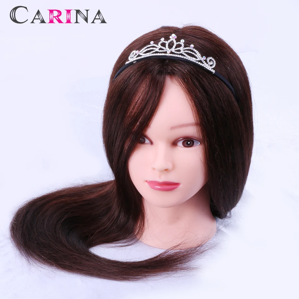 Манекен головы Парикмахерская голова 80% человеческие волосы куклы