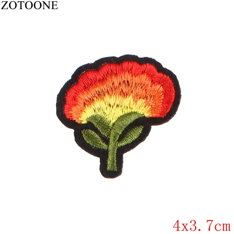 ZOTOONE патч для одежды 1 шт. большой красный цветок розы вышитый патч DIY Железо На пришить ткань ремонт одежды для свадьбы патч
