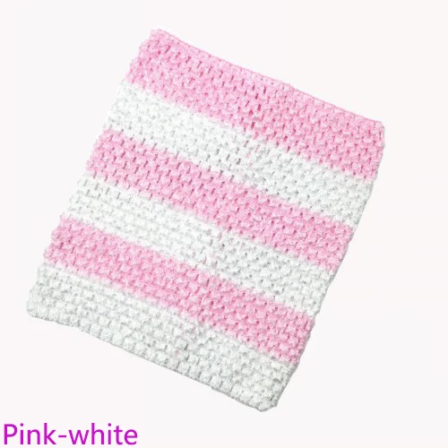 Pink white 20x23 см вязаные топы-пачки для малышей, топы-пачки для душа, эластичные топы-пачки на груди, одежда для шитья, трикотажная ткань, подарки для детей на день рождения - Цвет: Pink white