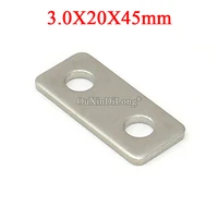 100pcs stainless steel flat angle corner braces furniture support brackets board frame reinforced connectors 3 0x20x45mm