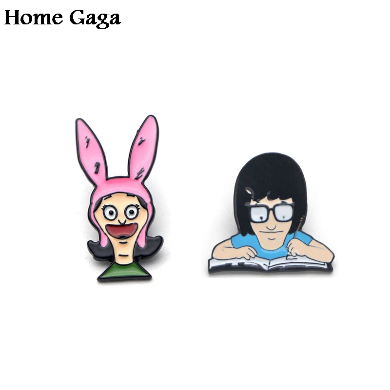 Homegaga письмо друг фантастика Луиза цинк булавки para рюкзак одежда металлические