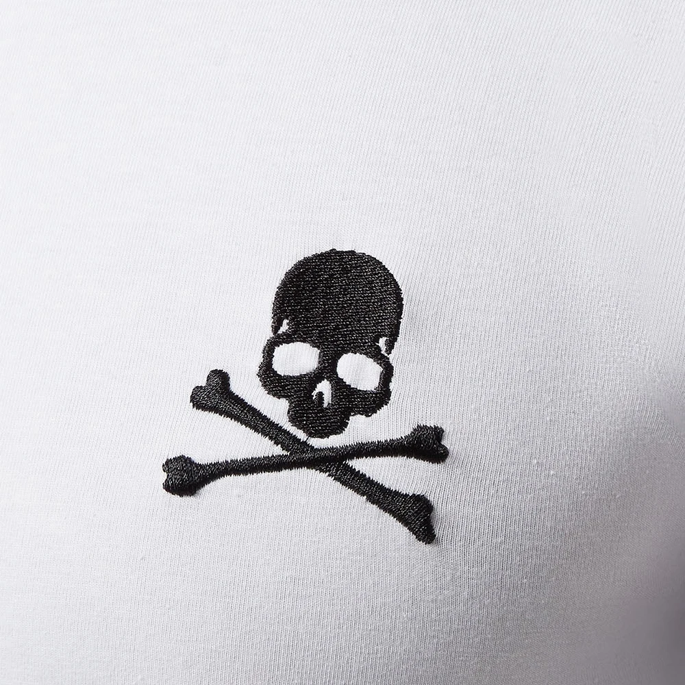 PP Bag Packaging!Mens Designer Brand T Shirts Summer Basic Solid T-shirt Men Embroidery Skull Male 100% Cotton Top Tees | Мужская одежда