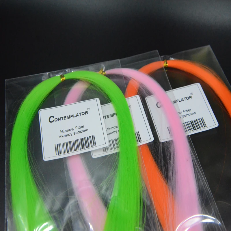 CONTEMPLATOR, 12 цветов, растяжка в виде Минноу, vimineous Fiber, материалы для завязывания мушек, 2 сумки/упаковка, синтетические очень тонкие волосы для мухи