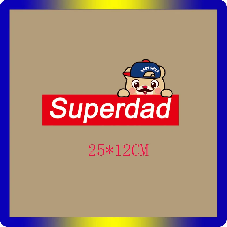 Мультяшные патчи для родителей и детей горячая Термотрансферная ткань печатная