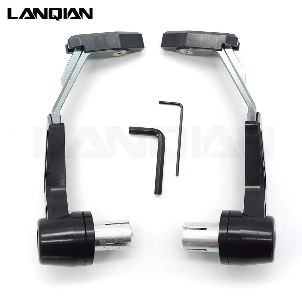 Titanium LANQIAN CNC алюминий универсальный 7/8 22 мм Мотоцикл Руль Протектор Тормозная защита муфты рычаг для мотоцикла - Цвет: Titanium