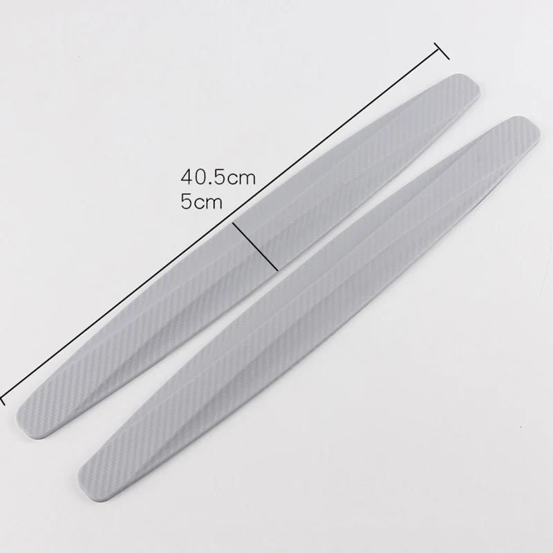 2pcs Car Bumper Protector Corner Guard Anti-Scratch Strips Soft 3M Tape Sticker Body Moldings Styling Chin Valence | Автомобили и