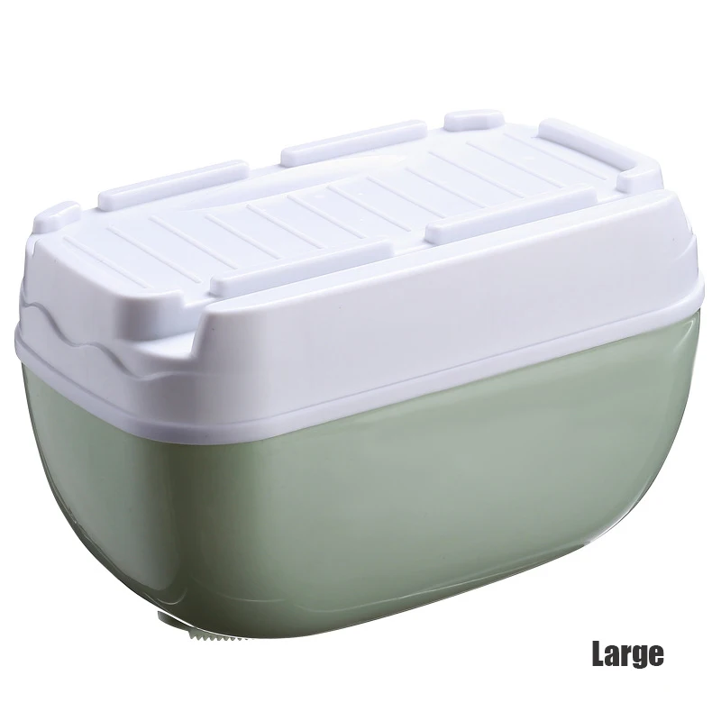 Large Green GUNOT держатель для туалетной бумаги настенный гигиенический диспенсер для бумаги водонепроницаемый ящик для хранения салфеток для ванной и туалета - Color: Large Green