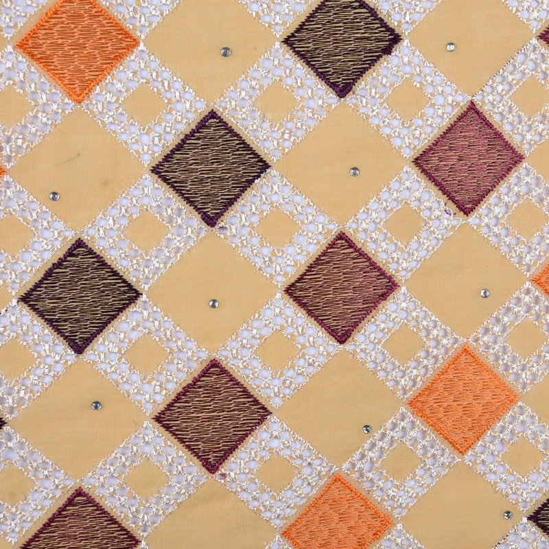 Последняя горячая распродажа Высокое качество Африканский хлопок кружевная