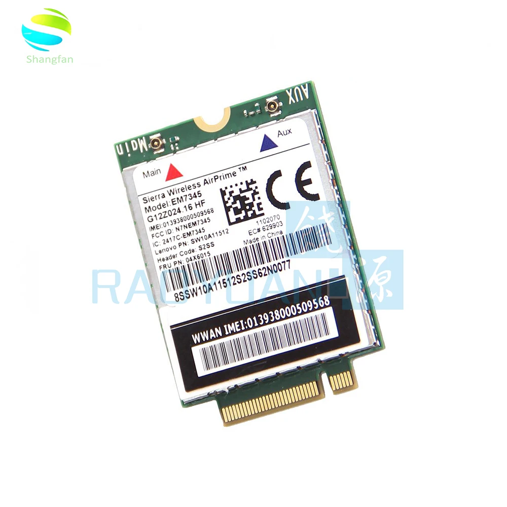 Карта памяти для Lenovo Thinkpad T440 T540P W540 L440 X240 X1 Carbon 4G модуль EM7345 NGFF M.2 WWAN карта 04X6014 LTE/HSPA +
