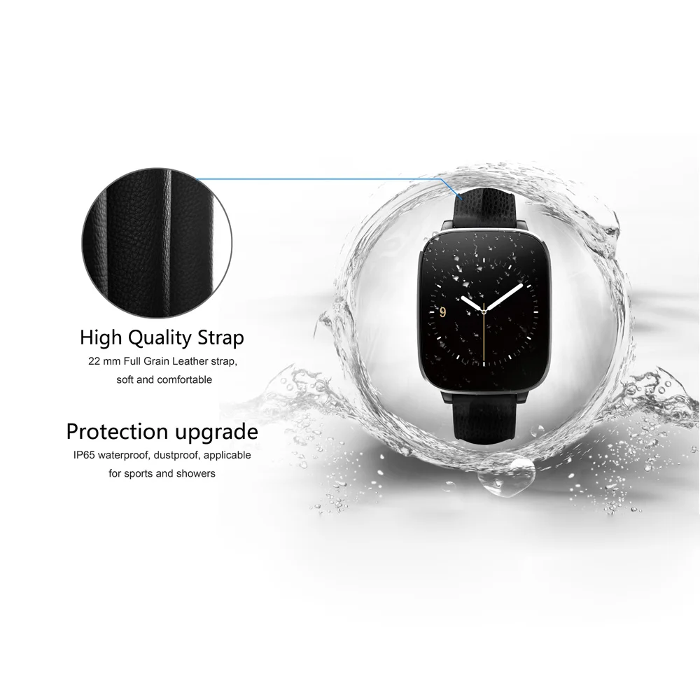 Zeblaze Изогнутый Кристалл 1.54 inch IPS 3D HD экран Смарт Часы MTK2502 HRM Реального сердечного