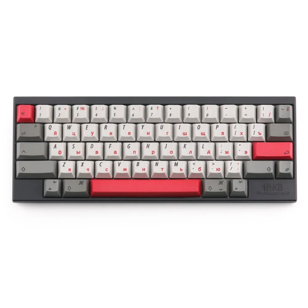 Электростатические емкостные EC русские брелки Dye-sub 60 клавиш совместимы с HHKB