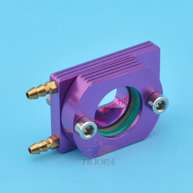 Aluwater cool flange Нержавеющая сталь выхлопная труба настроенная труба аксессуары для 26/29/30/32cc Zenoah двигатель RC лодка - Цвет: Aluwater cool flange