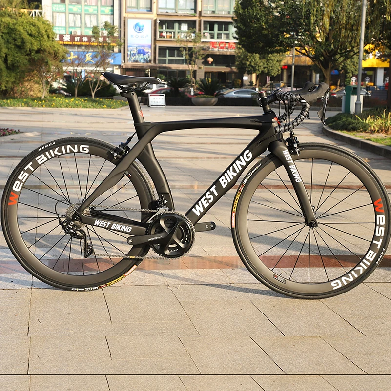 WEST BIKING карбоновый шоссейный велосипед 22 скорости 700C шоссейный гоночный велосипед с SHIMANO R7000 карбоновый велосипед Bicicleta