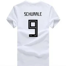 2018 Wor1d Cup модная SCHURRLE 9 футболка футболист Топ тройник Мужская 100%