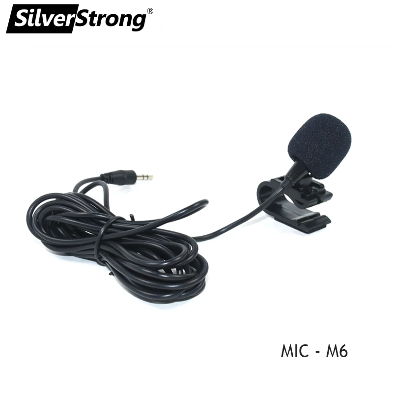Silverstrong 1 шт. 50 Гц-20 кГц Профессиональный 3,5 мм Mic внешний микрофон для автомобиля dvd-плеер Mic GPS Bluetooth в режиме громкой связи - Название цвета: MIC M6