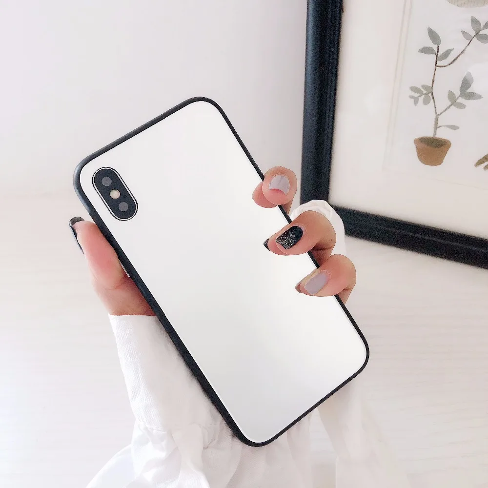 Закаленное Стекло чехол для samsung note 8 Galaxy S8 S9 Plus Роскошные Ясно Зеркало Обложка huawei