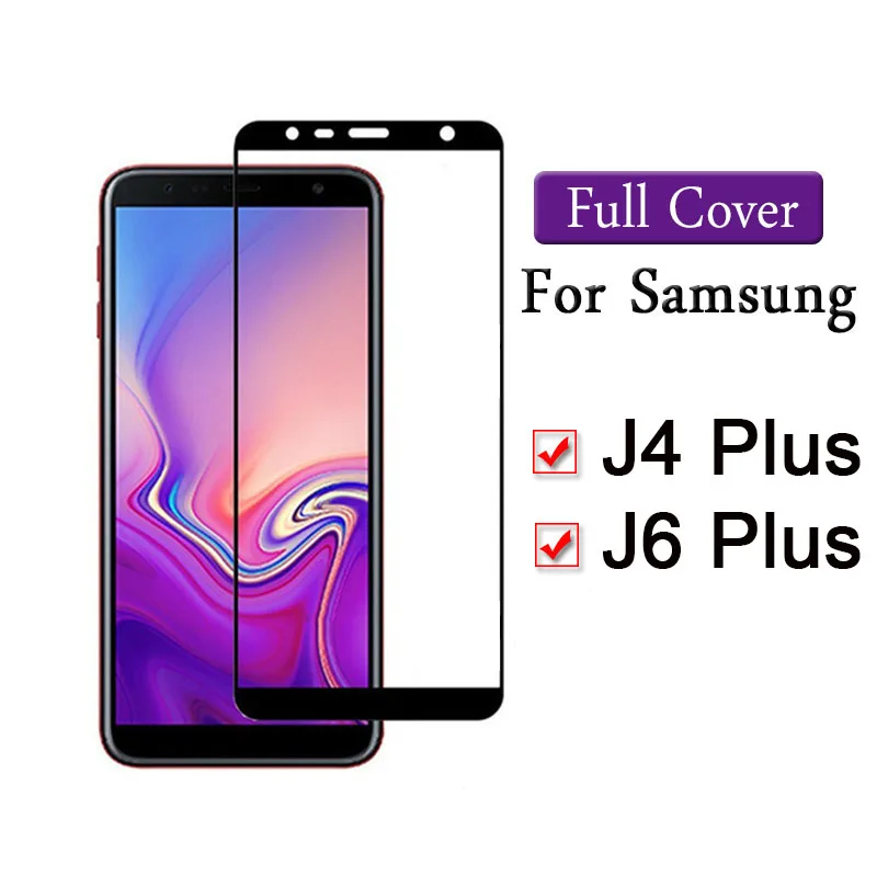 Защитное стекло для Samsung j6 j4 plus защита экрана Galaxy j6plus j4plus закаленное Samsun galax Galxy safety
