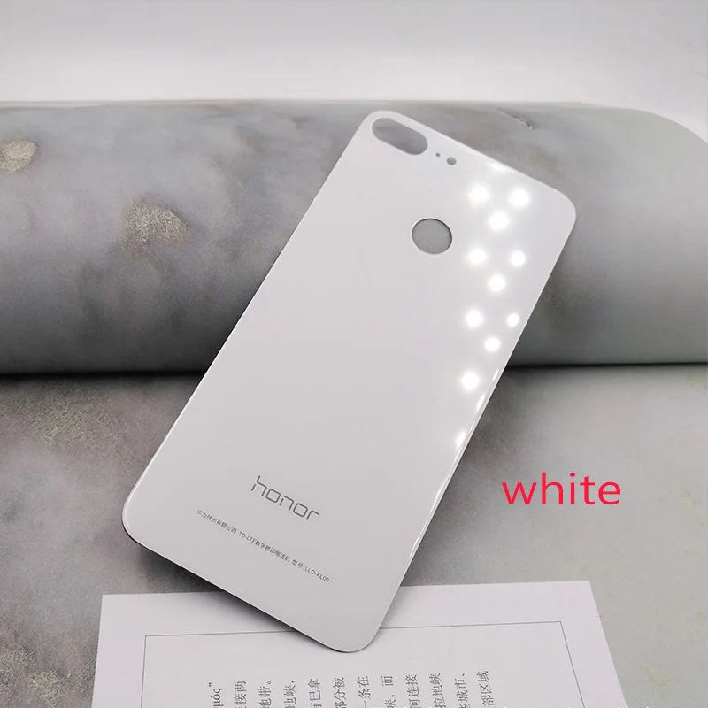 White HUAWEI Honor 9 Lite оригинальная задняя крышка PC+ стеклянный чехол для батареи, Honor 9 Lite задняя крышка для замены корпуса с логотипом - Цвет: White