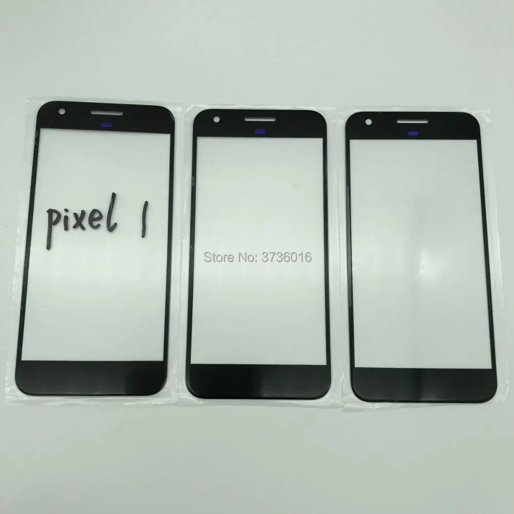 2 шт./упак. ЖК экран передняя стеклянная панель для HTC Pixel 1 трещина Стекло Замена