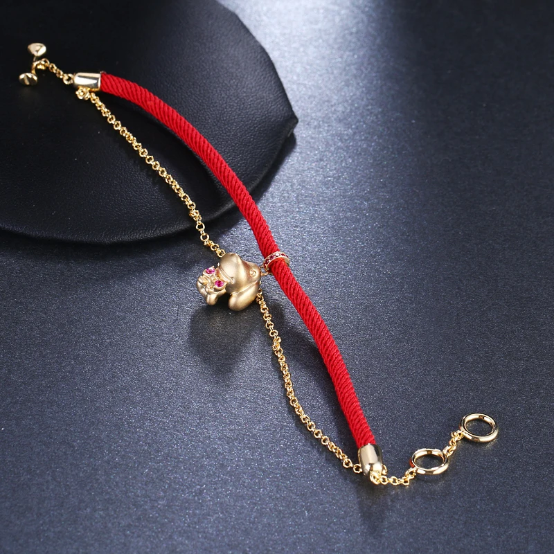 Бренд Emmaya браслеты на запястье с красным кристаллом Lucky щенка для женщин лидер