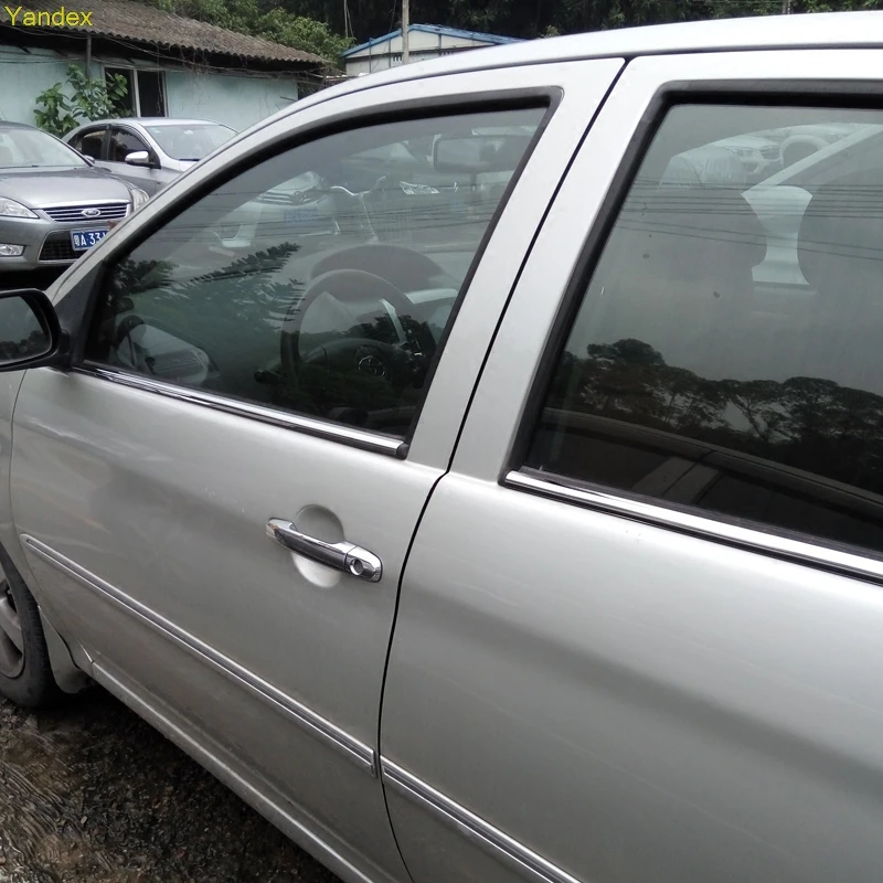 Яндекс. Оконная отделка яркая высококачественная нержавеющая сталь 4 шт. для toyota