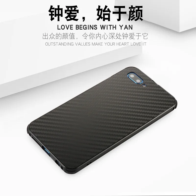 Для huawei Honor 10 чехол Роскошный Алюминиевый металлический бампер для huawei Honor 10 чехол из углеродного волокна для телефона Honor 10 жесткий чехол металлический корпус