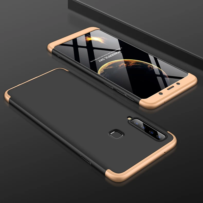 3-в-1 чехол-накладка для samsung A9 A920 ПК Жесткий матовый чехол для телефона чехол для samsung Galaxy A9 A9s бронированный чехол Coque