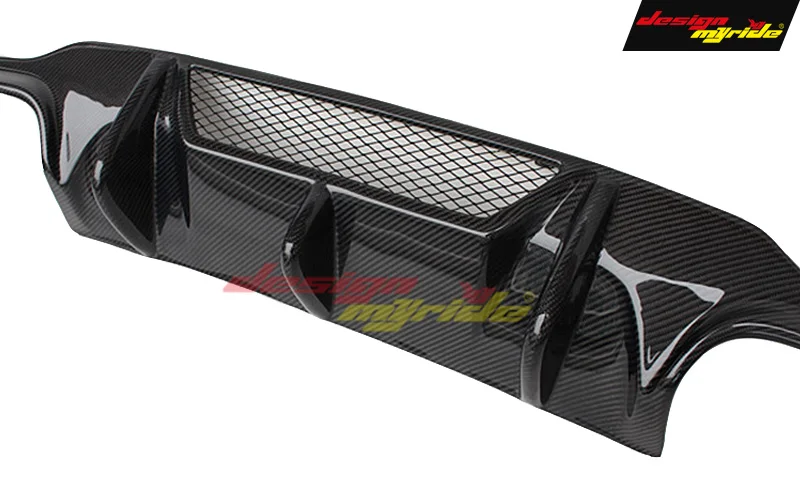 Для Mercedes C W204 C204 Saloon/Coupe/Estate/Sports задний бампер диффузор W/Vent Carbon Fiber V Look Direct Fix с