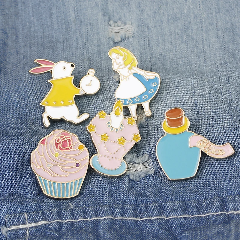 Я просто такой милый! Алиса в стране чудес брошь на булавке нагрудных значков