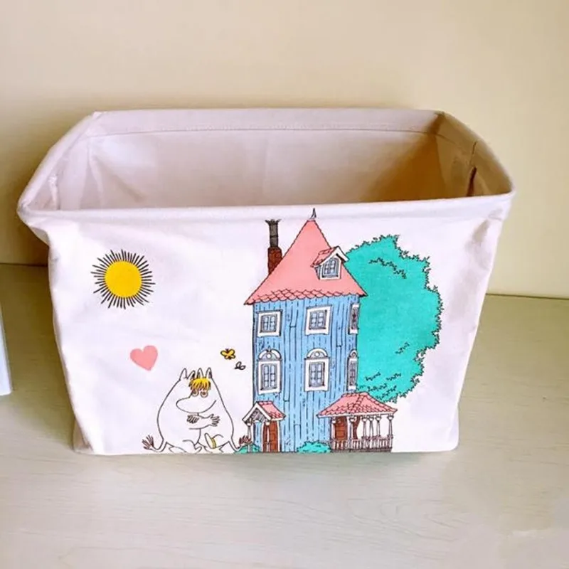 Moomin M Размер коробка для хранения корзина для белья panier osier cesta mimbre panier de Range cesto