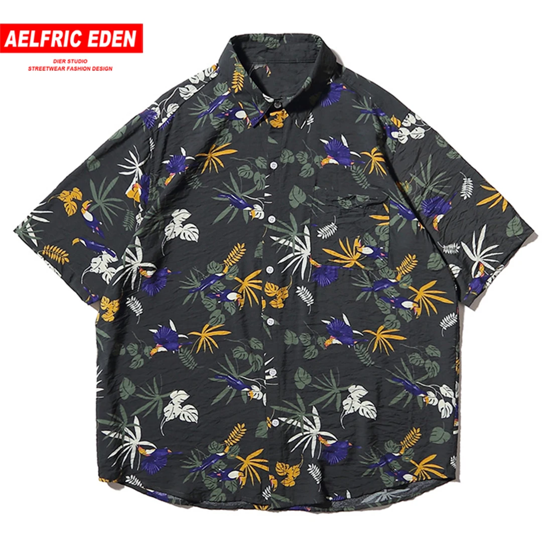 Мужская футболка с коротким рукавом aelfrec Eden хлопковая Повседневная Уличная в