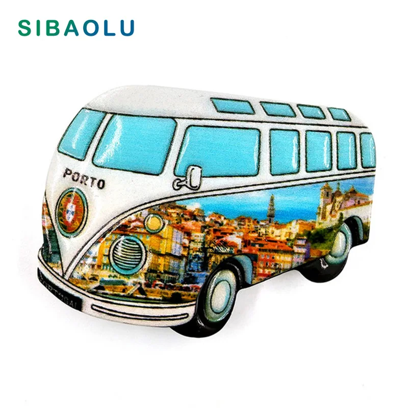 

Роскошный Сувенирный пейзаж из Португалии, роскошный полимерный магнит на холодильник, подарок, магнитная наклейка на холодильник, украшен...