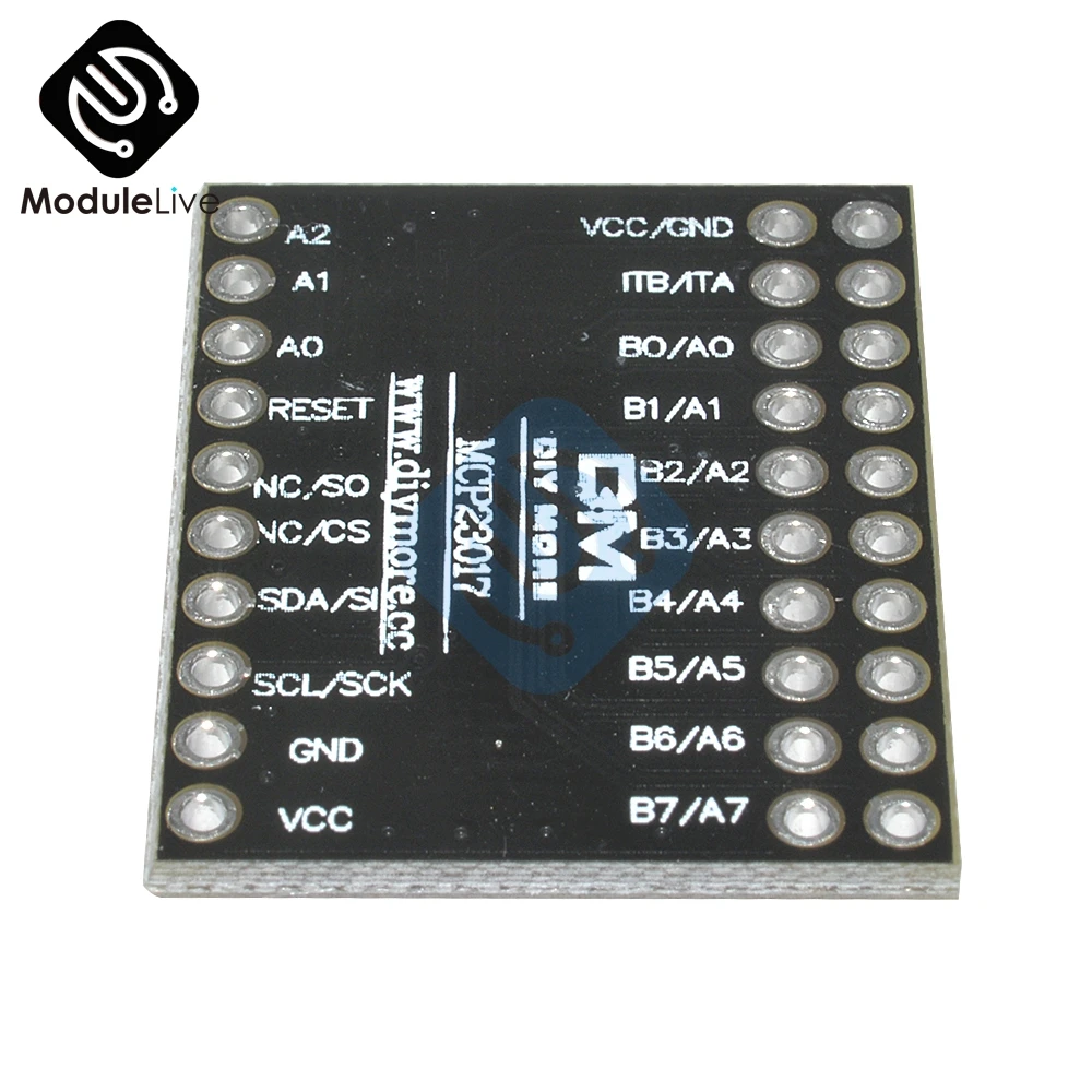 

MCP23017 Serial Interface Module IIC I2C SPI MCP23S17 Bidirectional 16-Bit I/O Expander Pins 10Mhz Serial Interface Module