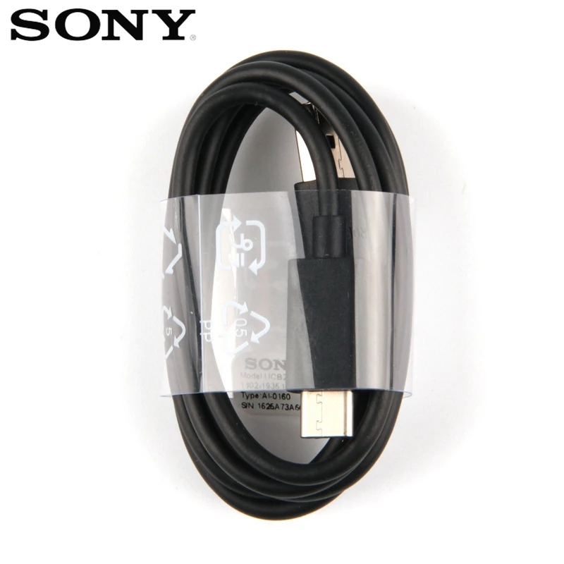 Only-Cable-USB20 Оригинальное высокоскоростное дорожное зарядное устройство SONY Xperia XZ2 Premium G8142 XZP G8142 XZs G8232 X Compact F5321 XA1 Ultra H4233 XA1 Plus - Тип штекера: Only-Cable-USB20