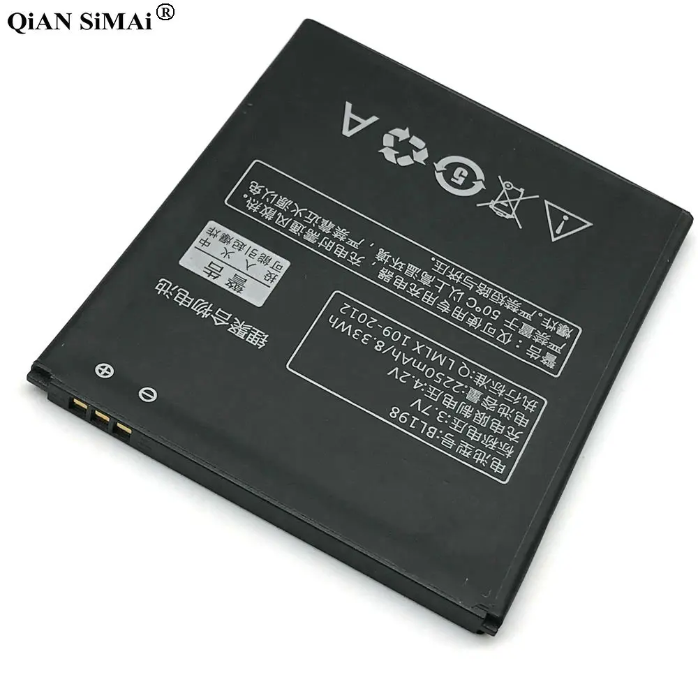 BL 198 аккумулятор BL198 для Lenovo A859 A860E S890 K860 K860I A678T S880I A850 A830 2250 мАч мобильный телефон