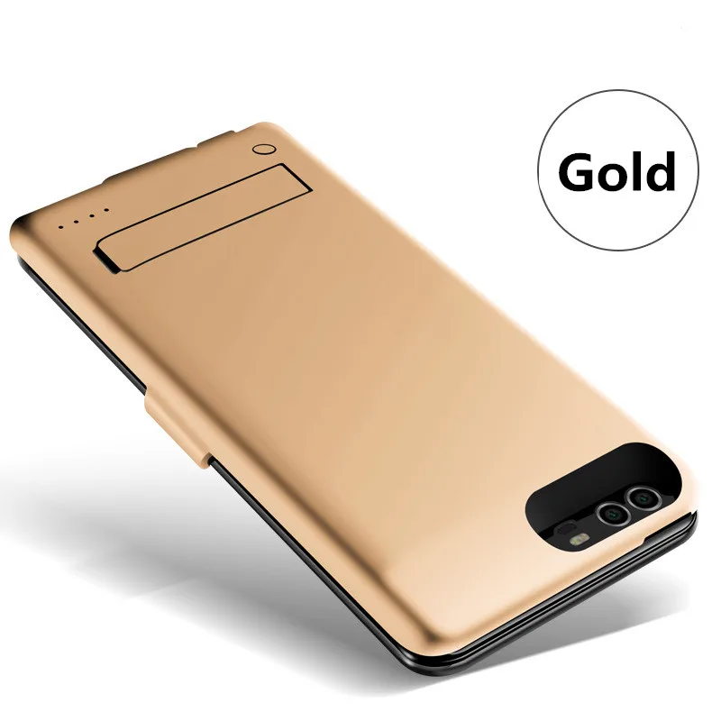NTSPACE 6500 мАч Внешний аккумулятор, зарядное устройство, чехол s для Oneplus 5 5 T, чехол для батареи, портативный внешний аккумулятор, чехол для зарядки, задняя крышка-подставка - Цвет: Gold