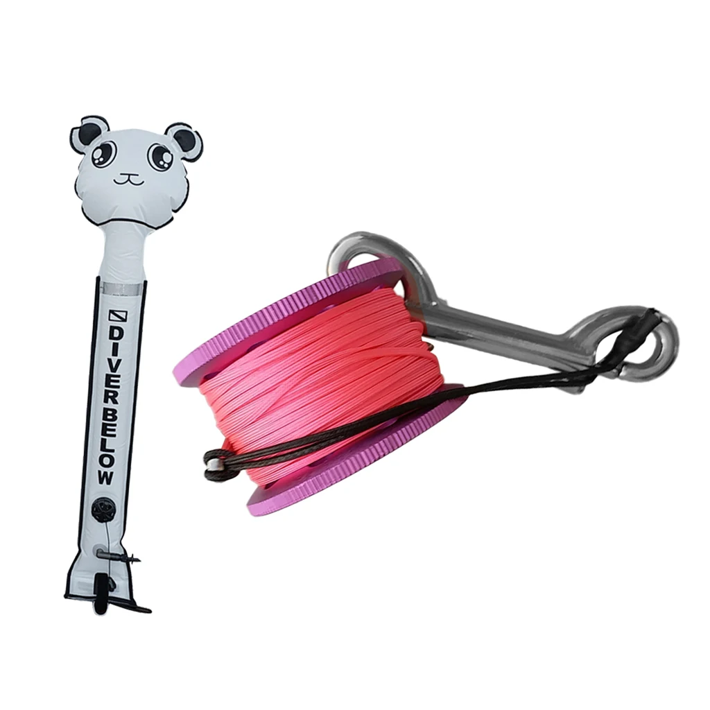 Буй маркер для дайвинга под аквалангом SMB безопасная фотовспышка + шпуля из