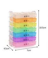 seven days a week and layers of 28 carry portable mini seal small multi function receive case pill medicine container storage