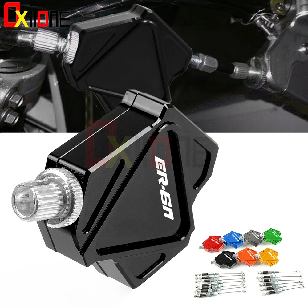 

Motorcycle CNC Aluminum Accessories Motorbike Stunt Clutch Lever Easy Pull Cable System For Kawasaki NINJA ER6N ER 6N 2006-2008
