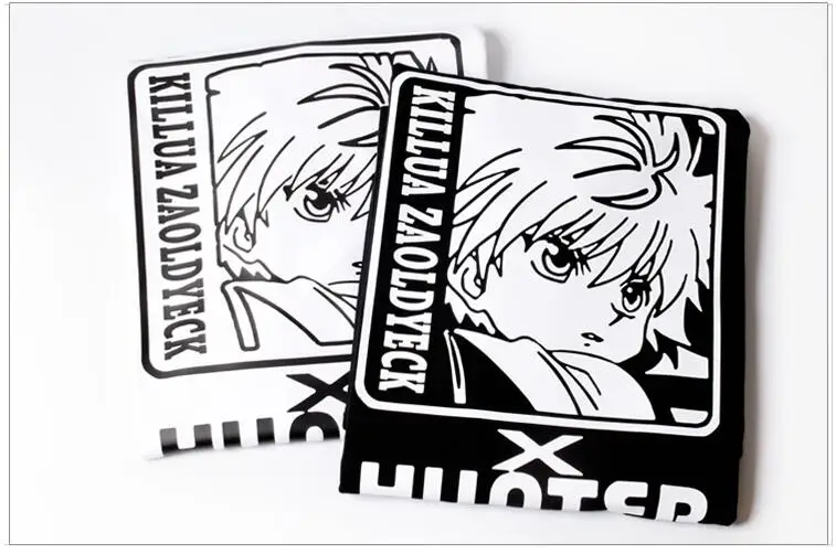 Новая футболка охотника х охотника, летняя мужская футболка Killua Zoldyck для косплея, хлопковая свободная футболка унисекс, футболки