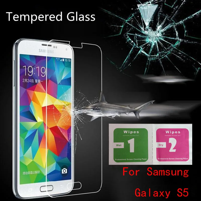 For Samsung Galaxy S5 safety Tempered Glass Thin HD protective glass on the samsung galaxy s5 free shipping | Мобильные телефоны и