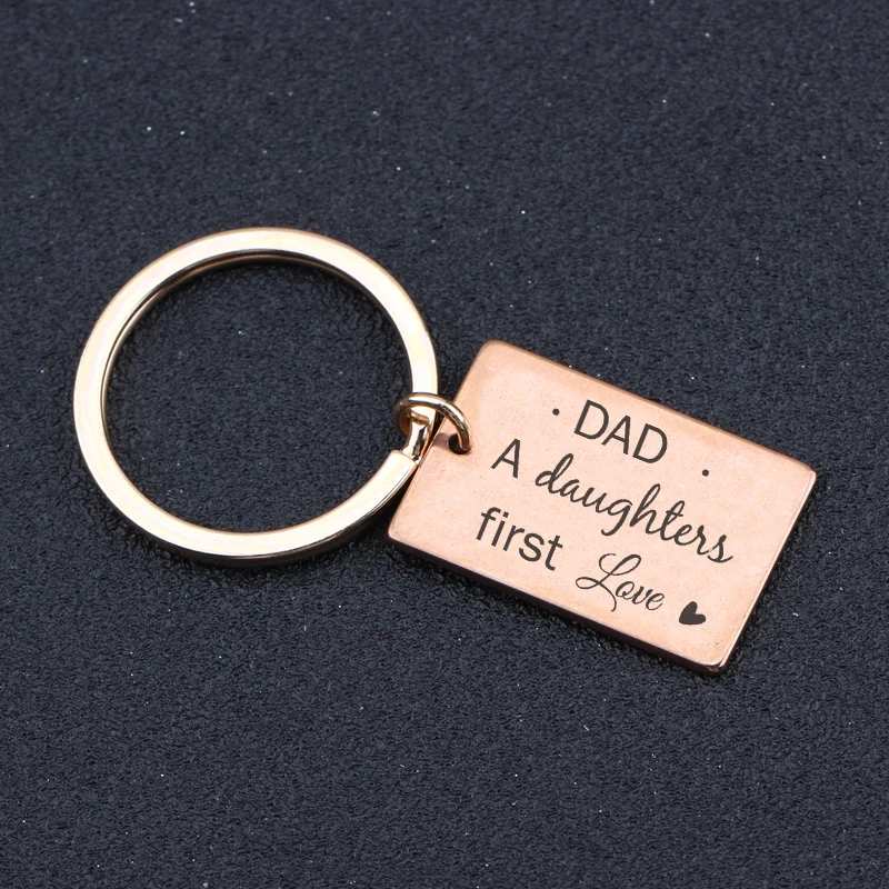От дочки подарок Отец дочь во-первых брелок &quotлюбовь&quot для Father's Day Мода