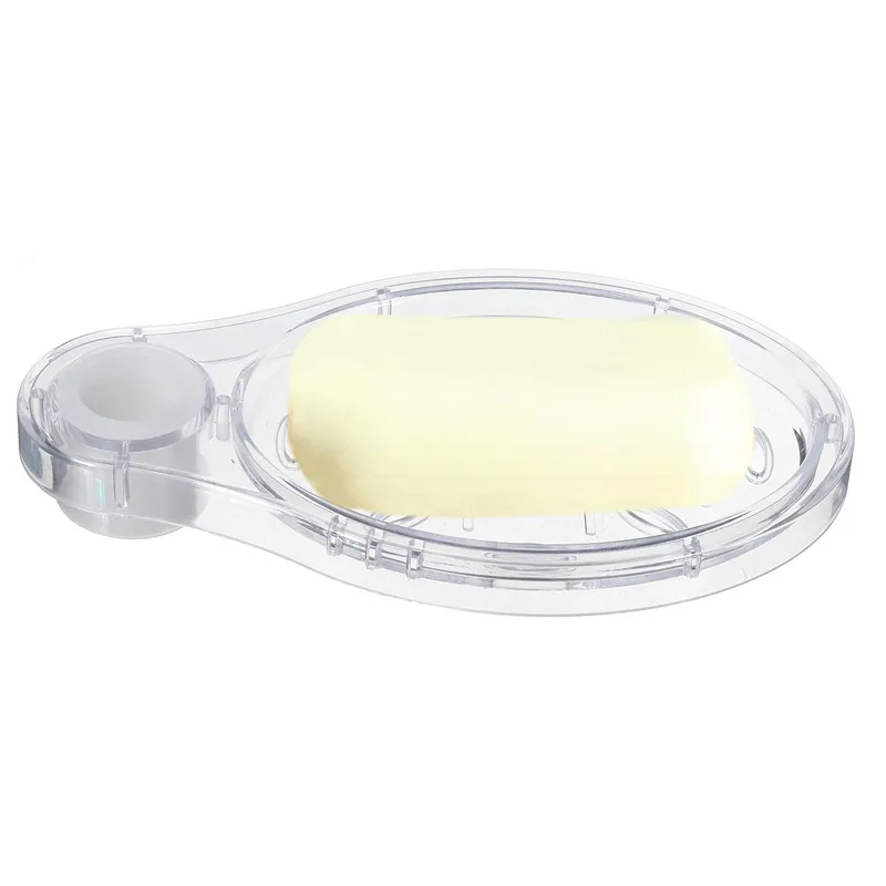 Mrosaa держатель для душевой рейки мыльницы из АБС пластика Прозрачная Коробка мыла