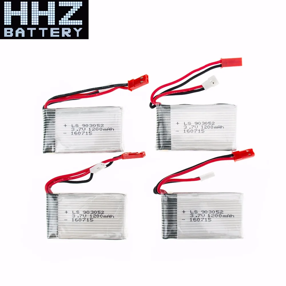 Литий полимерный аккумулятор для Syma X5SC X5SW M18 H5P 6 шт. 3 7 в 1200 мач 25C|lipo battery 3.7v|lipo