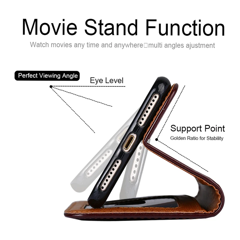 Кожаный чехол-книжка Oneplus 7 защитный чехол для 1 + с магнитными отделениями карт |