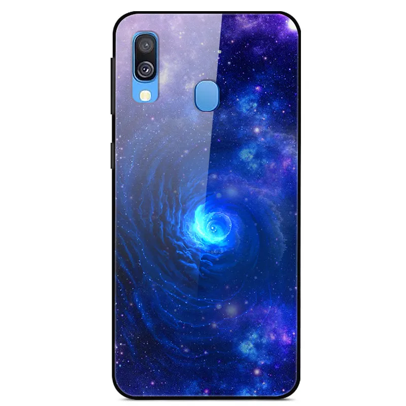 Чехол из закаленного стекла для Samsung Galaxy A70 чехол жесткая задняя крышка A40 A51 A71