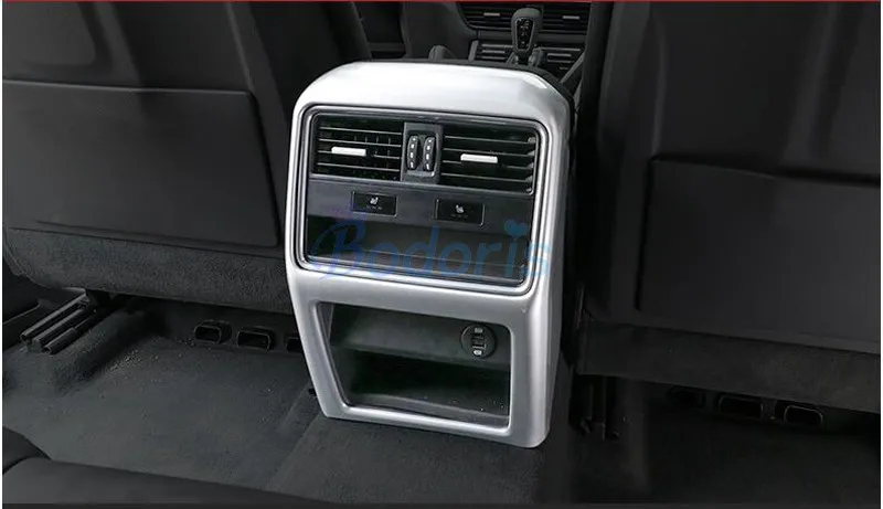 Для Porsche Cayenne 2018 2019 внутренняя отделка на заднее сиденье переменного тока крышка